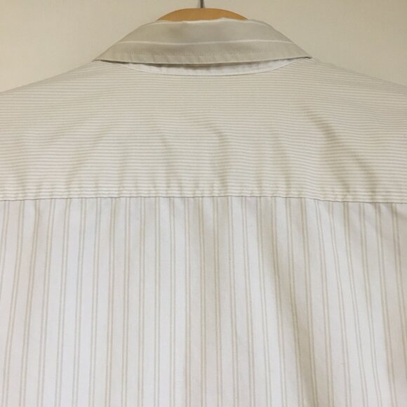 Tabi Wrinkle Resistant Brocade Cuff Striped 100% Cotton Button Up Dress Shirt - Picture 5 of 11